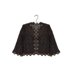 MAJE embroidered jacket  round neck Black Jackets